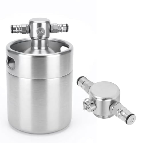 AMONIDA 304 Stainless Steel Beer Keg Spear for Home Brewing Enthusiasts,45psi Security Valve for Safe Dispensing,Double Ball Lock Design,Erosion Proof Construction Small Kegs