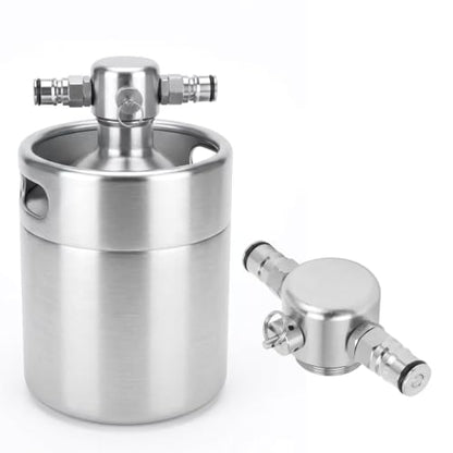 AMONIDA 304 Stainless Steel Beer Keg Spear for Home Brewing Enthusiasts,45psi Security Valve for Safe Dispensing,Double Ball Lock Design,Erosion Proof Construction Small Kegs