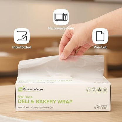 Restaurantware Plastic Food Wraps 1000 Pack of 10.75" x 8" Pre-Cut Clear Sandwich Wraps Disposable Pop-Up Microwavable Freezable Greaseproof Food Covers for Burgers, Snacks, And Take Out - size: 10.8" x 8"