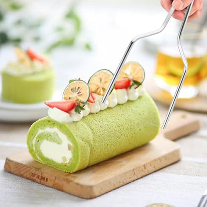 2 PCS Wire Cheese Slicer, Stainless Steel Wire Cheese Cutter Kit for Kitchen Block Cheese and Butter Slicer Tool (Y Type & U Type)