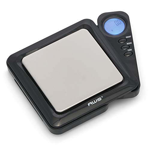 American Weigh Scales Blade Series Digital Pocket Gram Scale 1000g x 0.1g | Precision Mini Scale 0.1g Accuracy, Pocket Scale for Kitchen, Gold, Gems & Coin Scale, Smart Digital & Compact Scale - color: Black, size: 1000g x 0.1g