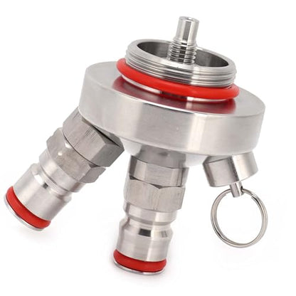 Mini Keg Beer Dispenser Kit Stainless Steel Beer Dispenser Relief Valve for 2L/3.6L/5L Keg Beer Brewing Pots or Beer Brewing Pot Accessorie