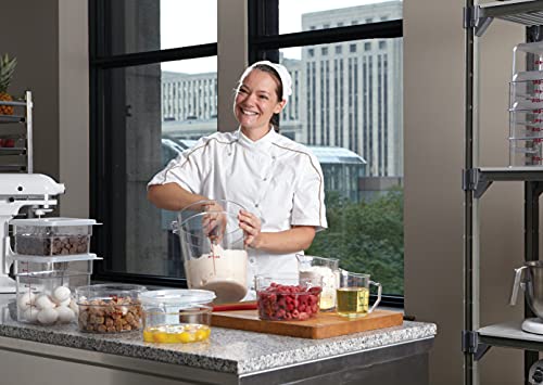 Cambro Food Storage Container - Round Series - 6 QT (Quart) - Commercial Grade for Food Prep (Clear) - size: 6 Quart