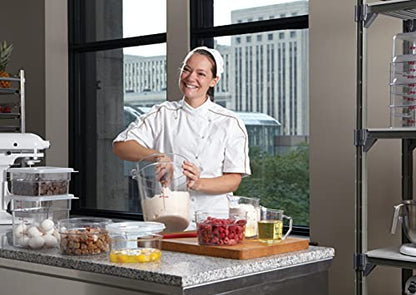 Cambro Food Storage Container - Round Series - 6 QT (Quart) - Commercial Grade for Food Prep (Clear) - size: 6 Quart