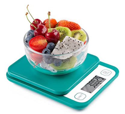 Ozeri Garden and Kitchen Scale II, with 0.1 g (0.005 oz) 420® Variable Graduation Technology® - color: Teal
