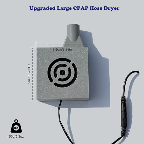 Larger CPAP Hose Dryer for All Standard 22mm Tubing, Cpap Tube Dryer Fan with Strong Wind for Quick Drying Hose, Cpap Cleaning Kit, Resmed Cpap Cleaner Supplies, Portable and Easy to Use - size: Larger
