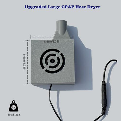 Larger CPAP Hose Dryer for All Standard 22mm Tubing, Cpap Tube Dryer Fan with Strong Wind for Quick Drying Hose, Cpap Cleaning Kit, Resmed Cpap Cleaner Supplies, Portable and Easy to Use - size: Larger