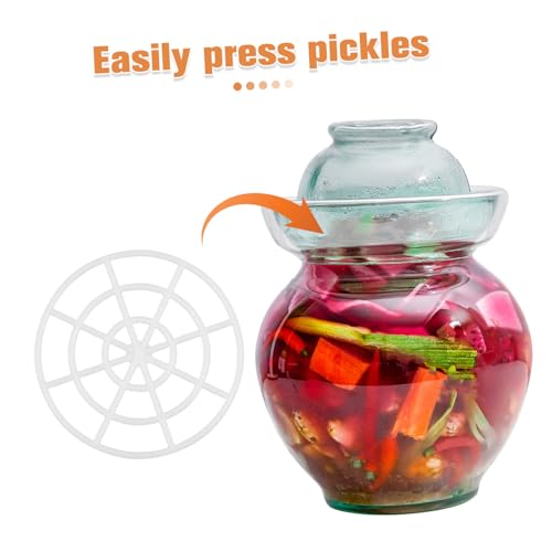 5Pcs Wide Mouth Fermenting Jar Press Weight Versatile Mesh Tool for Pickling and Fermenting Sturdy Accessory for Kitchen and Outdoor Use