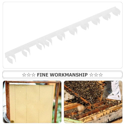 GALPADA 10pcs Plastic Hive Gap Strips Beehive Frame Spacers for Beekeeping Equipment Honeycomb Frame Divider Tool for Apiary Management