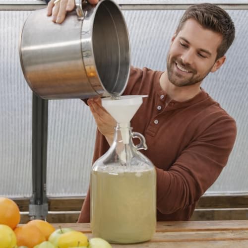 Deluxe Hard Cider Making Kit- 1 Gallon Homebrew Starter Set- DIY Hard Cider Brewing Kit- Includes Auto-Siphon Hydrometer- Must Bee Company - size: Deluxe Hard Cider Kit
