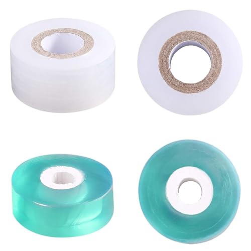 4 Pcs Grafting Tape for Fruit Trees,Garden Plant Nursery Tape Stretchable Self Adhesive Membrane Clear Floristry Film,Plant Repair Budding Tape