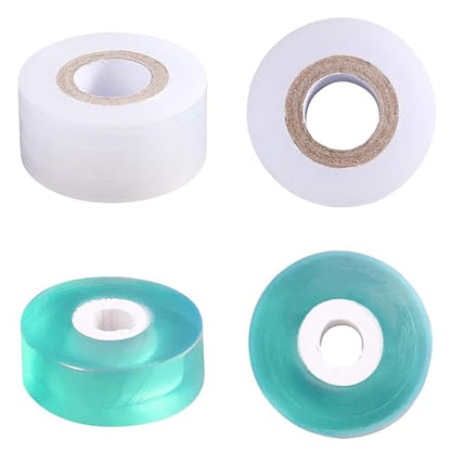 4 Pcs Grafting Tape for Fruit Trees,Garden Plant Nursery Tape Stretchable Self Adhesive Membrane Clear Floristry Film,Plant Repair Budding Tape
