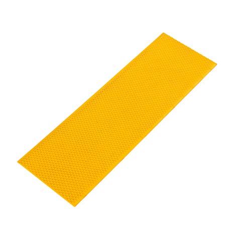 BeeCastle 10pcs Yellow Beehive Frame Beeswax Coated Foundation Sheet,Waxed Foundation Sheets, 5-5/8-Inch Medium Foundation for Beehive Medium Frames - color: Yellow, size: 5-5/8-Inch