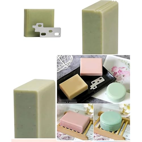 Handmade Soap Trimmer, Cold Soap Edger Beveler Planer with 4 Styling Knives: 45° Angle/Small R/Inner Arc/Large R Chamfering, for Square/Round Cold Soap Candle Making