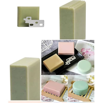 Handmade Soap Trimmer, Cold Soap Edger Beveler Planer with 4 Styling Knives: 45° Angle/Small R/Inner Arc/Large R Chamfering, for Square/Round Cold Soap Candle Making