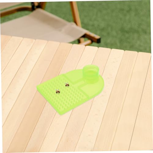 Mikikit 10 Pack Bee Waterer Beekeeping Feeders Honey Bee Frame Feeder Station Beehive Entrance Water Dispenser Safe for Beverage Bottles