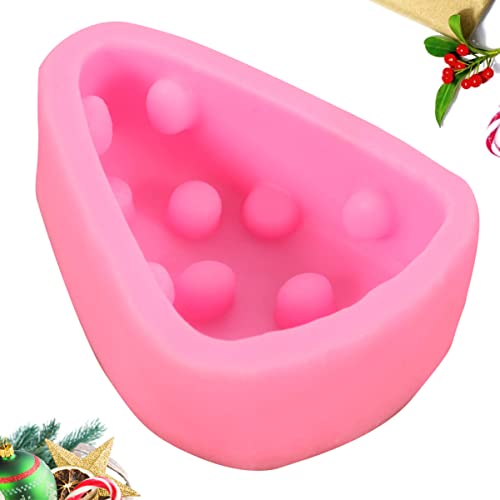 Triangle Cheese Shape Mould Hand Pie Molds for Baking Flexible Silicone Fondant Mold Safe for Boys and Girls for Cake Decorations