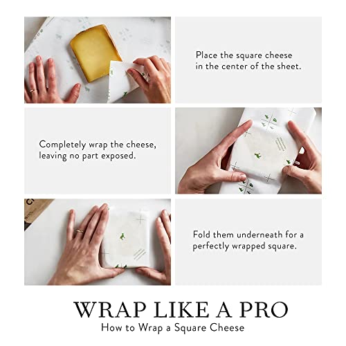 Formaticum 15-Pack Zero Cheese Storage Paper, Compostable, Biodegradable, and Plastic-Free Paper to Keep Cheese and Charcuterie Fresh, Kitchen Organization 9 x 13 Inches - size: 15-Pack-Sheets