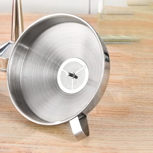 Kombucha Brewing Accessory Kit Set (2-Piece) — Stainless Steel Funnel with Removable Strainer for Bottling and Secondary Fermentation, Designed for Get Clear Kombucha