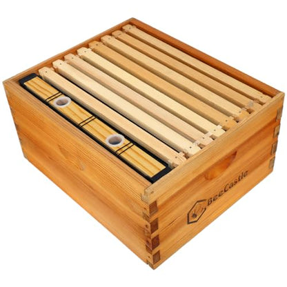 BeeCastle 2 Pack 3.5L Beehive Feeder Beehive Frame Feeder Deep Frame Water Feeder for Beekeeping Bee Feeding Tools