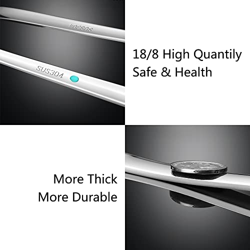Metal Soup Ladle,18/8 Stainless Steel Ladle Spoon And Strainer Scoop Set Of 2 With Holes,Cooking Utensil For Kitchen - size: Without Hook