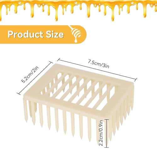 Cyrank Beekeeping Rearing Box, 20PCS Queen Marker Cage Clip Bee Catcher Beekeeper Beekeeping Tools Equipment Beekeeping Supplies Beekeeper Equipment Tool