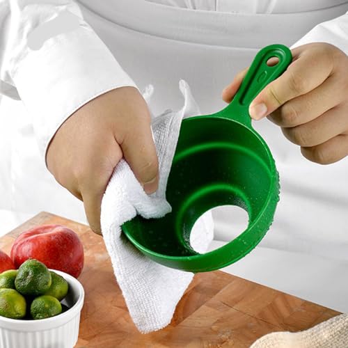 Silicone Kitchen Funnel, Foldable Food Grade Wide Mouth, Dishwasher Safe Funnel for Liquid Powder Jam Oil Kitchen Use