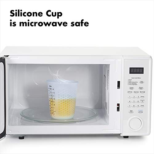 OXO GG 1 CUP SQUEEZE & POUR SILICONE MEASURING CUP, CLEAR - size: 1 Cup, style: Cup