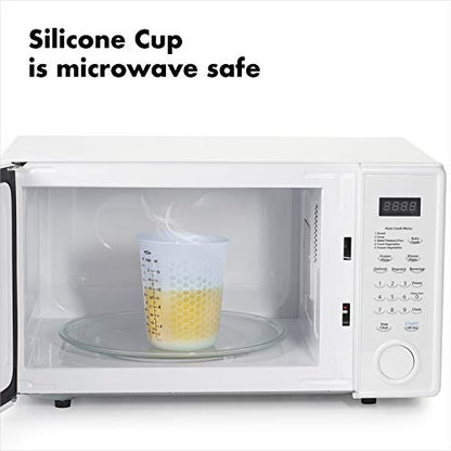 OXO GG 1 CUP SQUEEZE & POUR SILICONE MEASURING CUP, CLEAR - size: 1 Cup, style: Cup