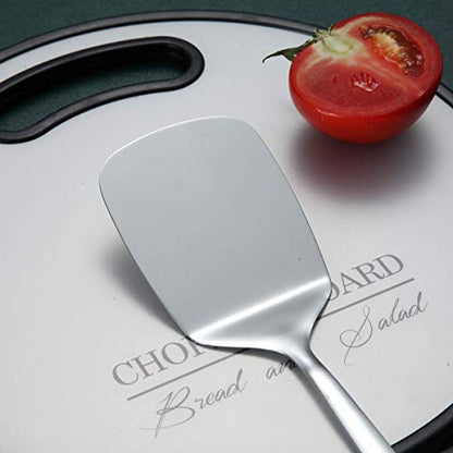 Stainless Steel Spatulas, Berglander Solid Turner,Barbecue Metal Spatulas Turner For Cooking, Kitchen Spatula For Nonstick Cookware, Dishwasher Safe, Easy to Clean - size: F. Solid Turner