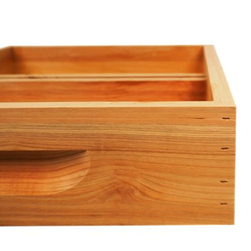 Bee Hive Top Feeder W/Floats 10 Frame Dipped in Beeswax Bee Feeder for Beekeeping Bee Feeding Tools-1 Pack - size: 1 pack 10 frame