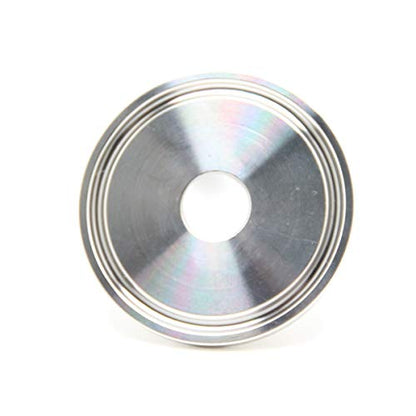 QiiMii 1.5 Inch Tri Clamp Tri Clover Fittings to NPT 3/8" Male Thread Adaptor, Stainless Steel 304 - size: TC 50.5 x 3/8"