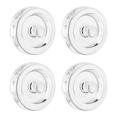 Jillmo Glass Fermentation Weights for Wide Mouth Mason Jars, Easy Grip Handle, Food Grade Canning Pickling Weights, 4 Pack - size: 2.75 inch