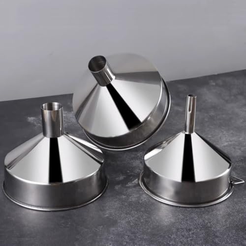 Large Funnel Kitchen Funnel Maximum 12-inch Wide Mouth Food Grade Metal Stainless Steel Mouth Factory use Juice Milk Beer (Top 12.20" Bottom 2.01") - size: Top 12.20" Bottom 2.01"