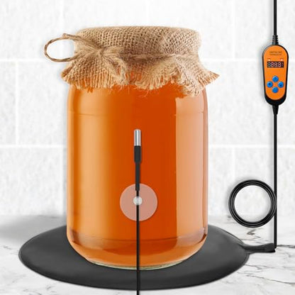 Kombucha Heating Pad, Home Brewing Fermentation Heating Pad with Temperature Controller, Fermentation Heater Warmer, Multipurpose Brewing Heat Pad for Plastic and Glass Carboy Fermentors