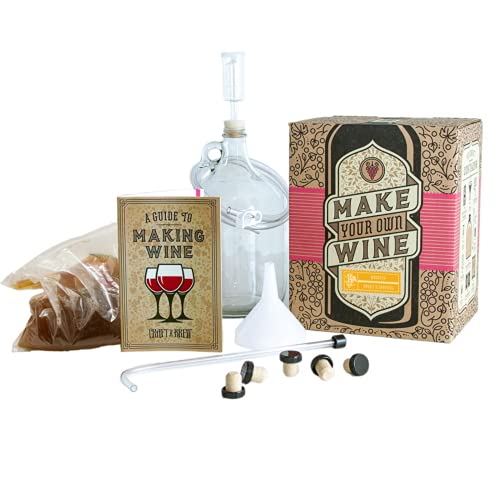 Craft A Brew - Moscato Making Home Kit - Easy Brew Beginners with Ingredients and Supplies – Ultimate Wine Brewer Experience - color: Moscato