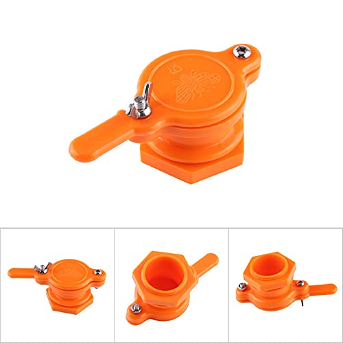 Plastic Bee Honey Tap Gate Valve Beekeeping Extractor Bottling Tool Beekeeper Equipment (Orange) - color: Orange