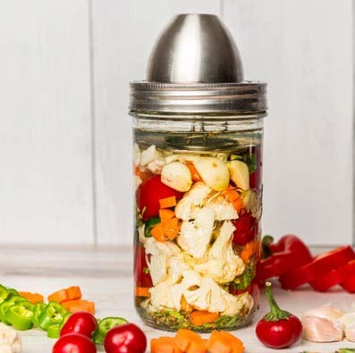 ChouAmi (The Little Fermenter) Stainless Steel Fermenting Lid for Le Parfait Glass Canning Jars (Device Only)