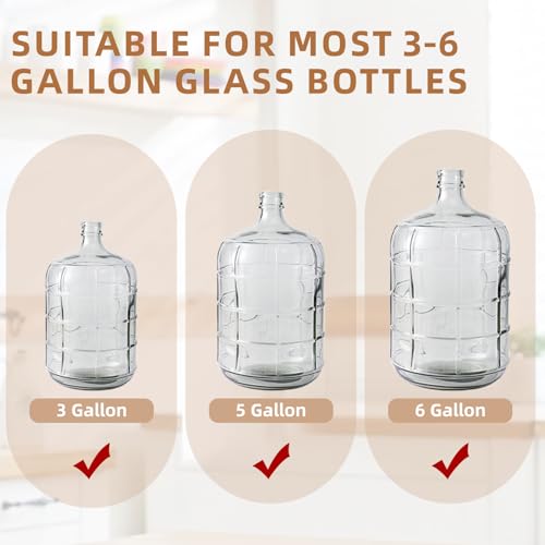 2 Pcs Fermentation Stopper Glass Carboy Corks for 3, 5, 6 Gallon Glass Water Jug Wood Tapered Stopper Bungs Cap for Home Brewing Wine (2pcs) - size: 2pcs