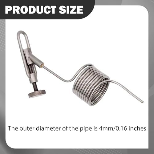 Beer Sampling Valve Coil, Practical, Easy-to-Install, Lightweight Dehumidification and Fermentation Vessel Accessory for Home, Style B