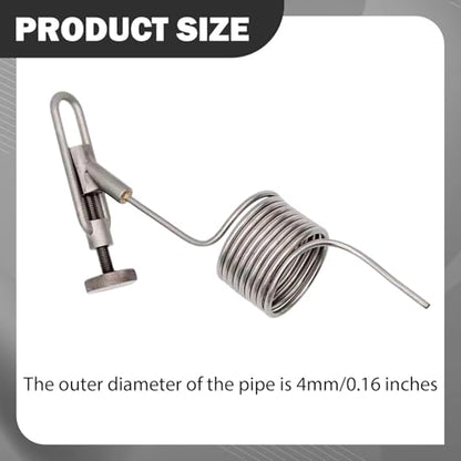 Beer Sampling Valve Coil, Practical, Easy-to-Install, Lightweight Dehumidification and Fermentation Vessel Accessory for Home, Style B