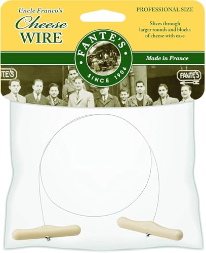 Fantes Cheese Wire, Made in France, Stainless Steel, 31.5-Inches Long, The Italian Market Original since 1906 - style: Cheese Wire, 31-Inch