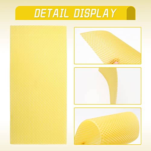 30Pcs Natural Beeswax Foundation Sheets, Stable Placement & Easy Installation Honeycomb Wax Sheets, Multi-Material Compatible Beehive Wax Sheets for Beekeeping & DIY Candle Making