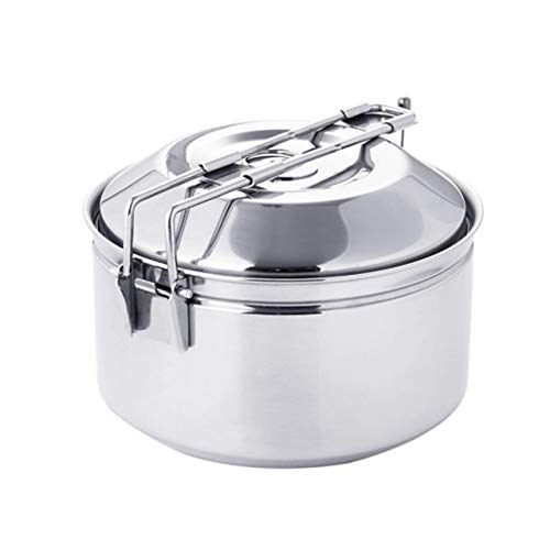 Fire-Maple Antarcti 1.0 Liter Stainless Steel Camping Bowls with Locking Lid, Camping Cook Pot Folding Handle - size: 1.1 Quarts camping bowl
