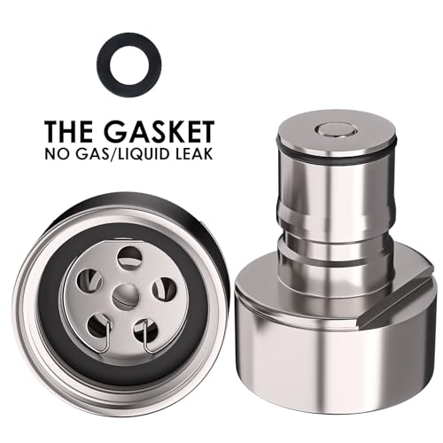 Stainless Steel Keg Coupler Adapter, Ball Lock Disconnect Fitting, Silver - color: replacement accessories 2