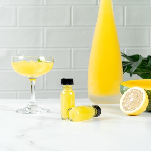Restaurantware Vetri 0.5 Ounce Boston Glass Bottles, 48 Sample Bottles With Black Phenolic Caps - Dishwashable, Round, Clear Glass Bottle, For Potion, Juice, Ginger Shots, Whiskey, Liquids - color: Clear, size: 0.5 oz