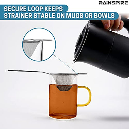 Upgraded 3.3" 304 Stainless Steel Fine Mesh Strainers for Kitchen, Cocktail Strainer Tea Coffee Juice Strainer Food Strainer Mini Sieve Strainer, Silver - color: Silver