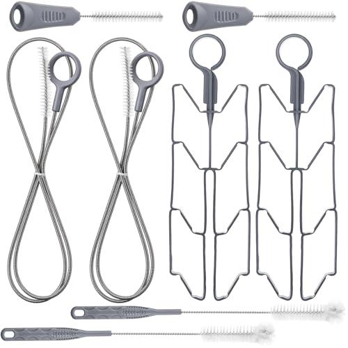 Patelai 8 in 1 Hydration Bladder Cleaning Kit Includes 3 Different Brushes and Drying Collapsible Bladder Frame, Water Reservoir Backpack Cleaning Kit - color: Gray