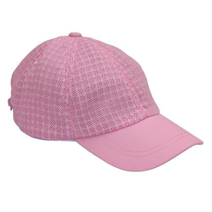 Three Layer Ventilated Beekeeping Veil in Round (3-Layer Hat, Pink P-Cap) - color: Pink P-CAP
