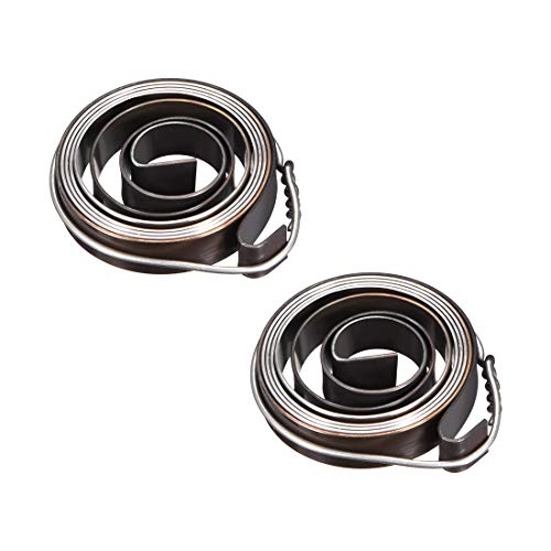 uxcell Drill Press Return Spring, Quill Spring Feed Return Coil Spring Assembly, 2.2Ft Long, 35 x 8 x 0.8mm 2PCS